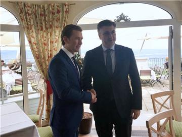  Plenković s austrijskim kancelarom razgovarao o zaštiti vanjskih granica EU-a