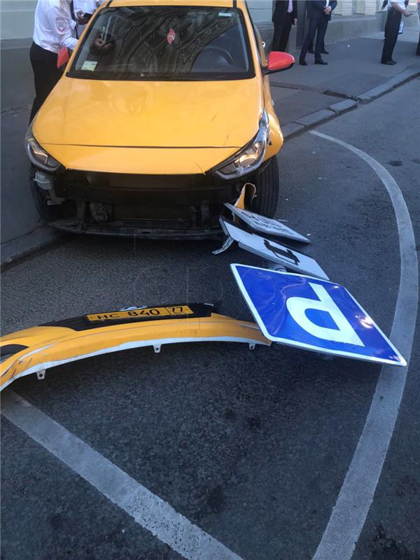 RUSSIA TAXI  ACCIDENT