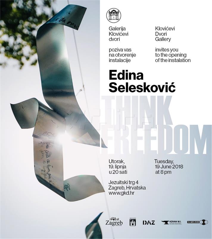  Izložba "Think Freedom" Edine Selesković u Klovićevim dvorima