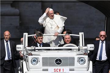 VATICAN POPE FRANCIS GENERAL AUDIENCE