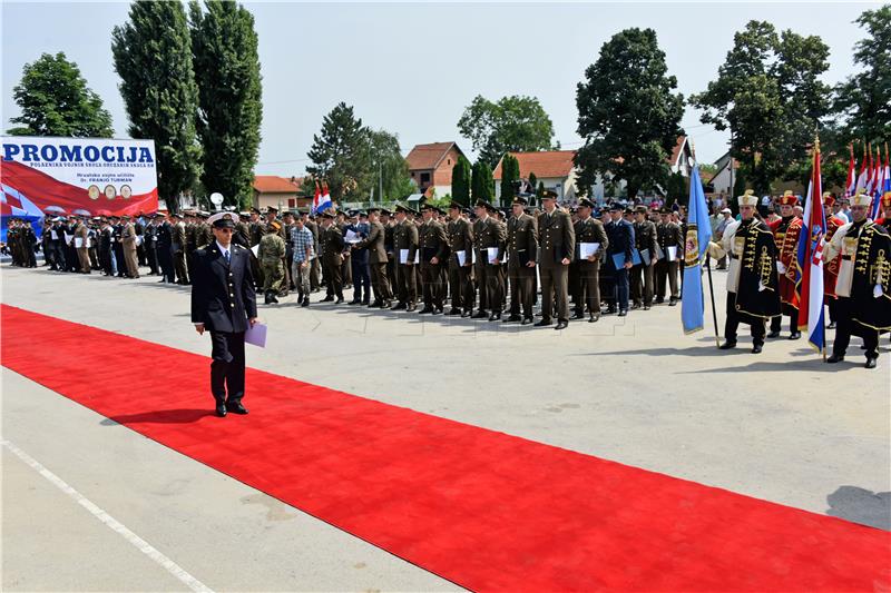 Graduation ceremony held at Franjo Tudjman Military Academy in Vukovar