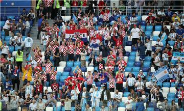  SP Rusija: Navijači na stadionu pred početak utakmice Argentina - Hrvatska