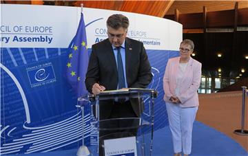 Premijer Plenković u posjetu Vijeću Europe