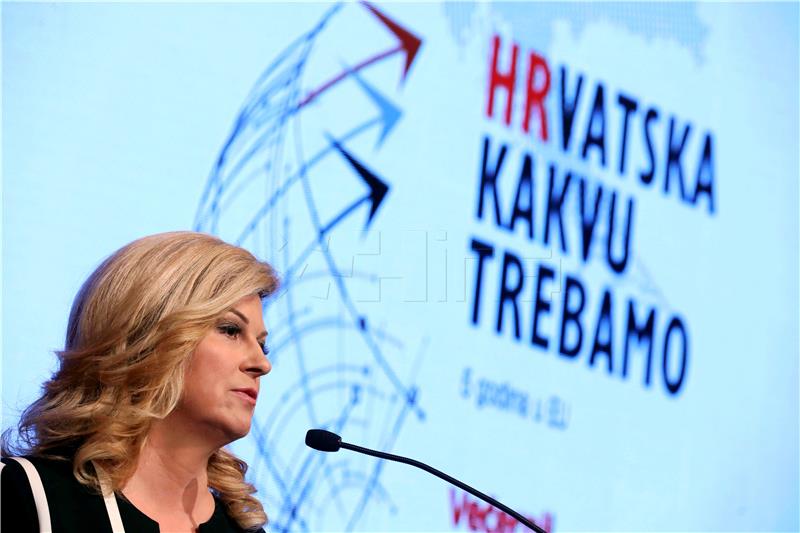 Grabar-Kitarovic: National economy must start to adapt to global changes 