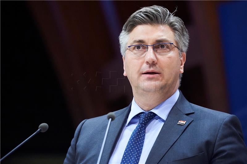 Plenković održao govor u Parlamentarnoj skupštini Vijeća Europe