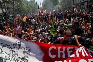 FRANCE STRIKE RAILWAY WORKERS PROTEST