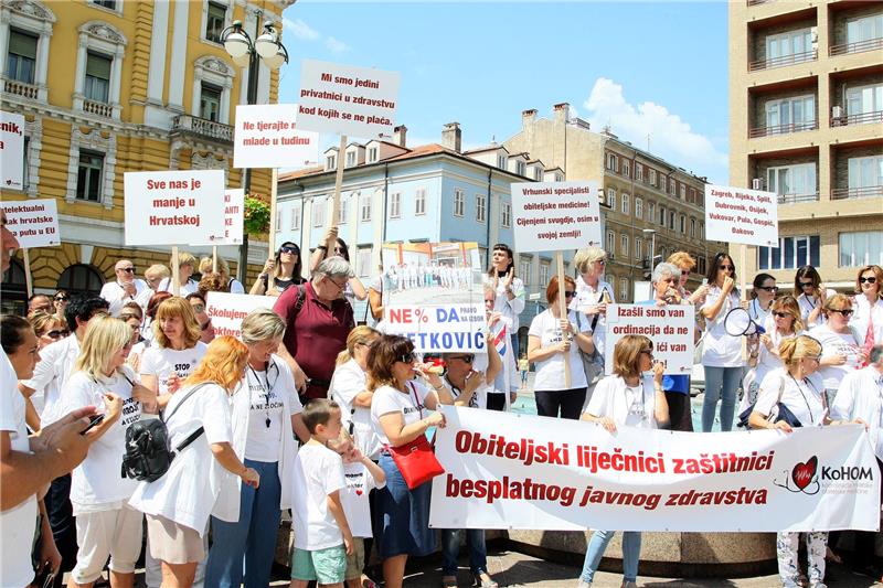 Prosvjed liječnika obiteljske medicine