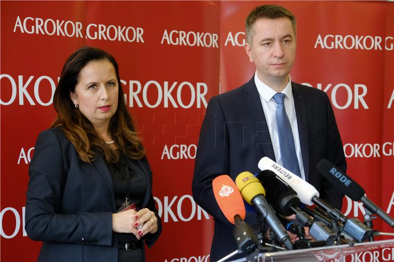 Konferencija za novinare nakon izglasane nagodbe u Agrokoru