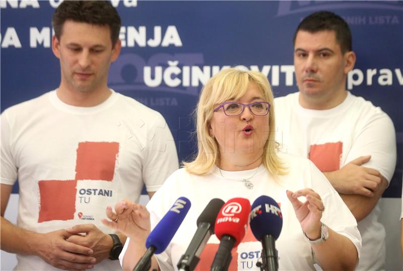 Konferencija za novinare Mosta nezavisnih lista