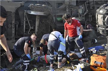 TURKEY TEKIRDAG TRAIN ACCIDENT