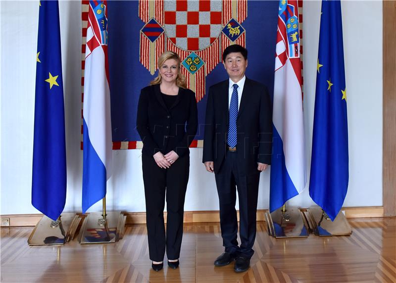 Croatian president receives China Railway Group Limited CEO