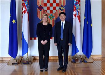 Croatian president receives China Railway Group Limited CEO