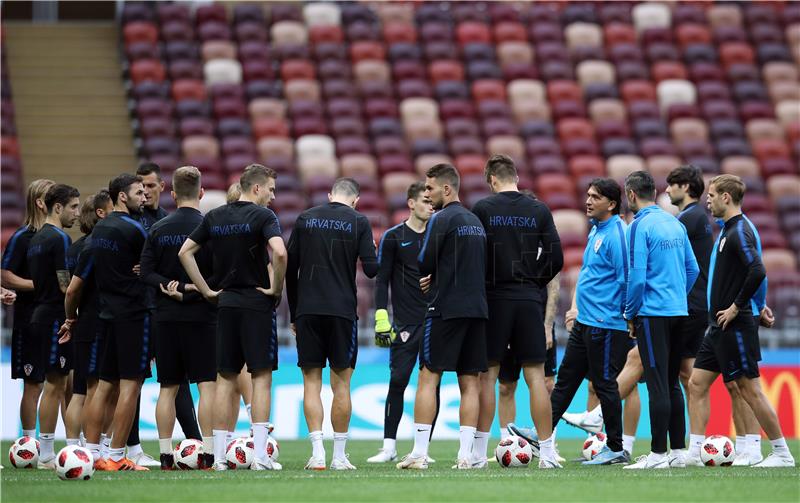 SP Rusija: Trening reprezentacije na Lužnjiki stadionu u Moskvi