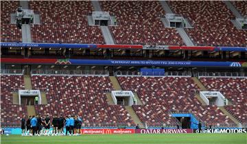 SP Rusija: Trening reprezentacije na Lužnjiki stadionu u Moskvi