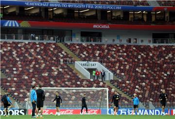 SP Rusija: Trening reprezentacije na Lužnjiki stadionu u Moskvi