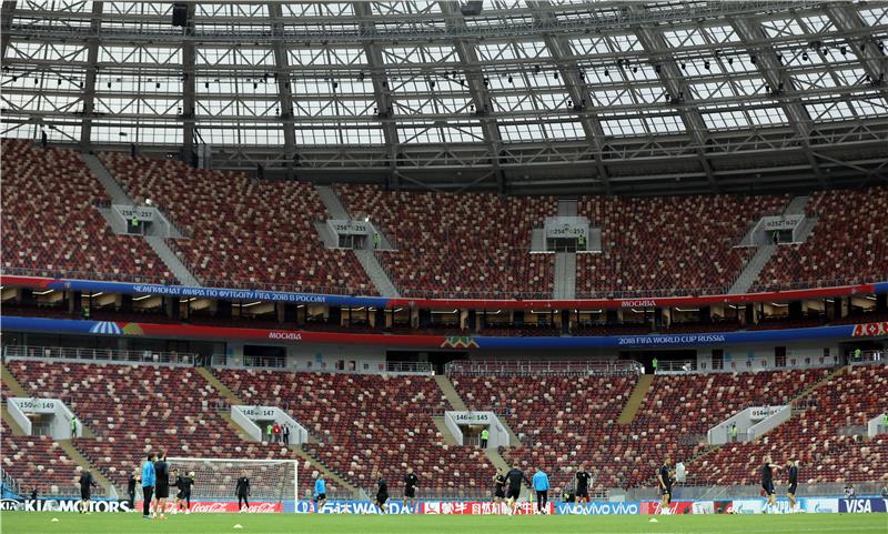 SP Rusija: Trening reprezentacije na Lužnjiki stadionu u Moskvi