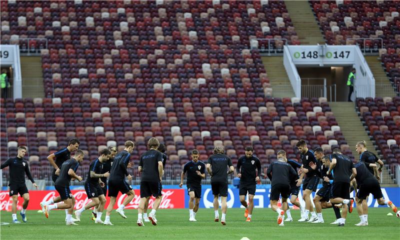 SP Rusija: Trening reprezentacije na Lužnjiki stadionu u Moskvi