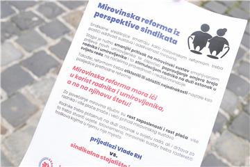 Akcija protiv prijedloga mirovinske refome