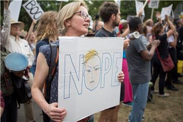 BRITAIN US TRUMP VISIT PROTEST