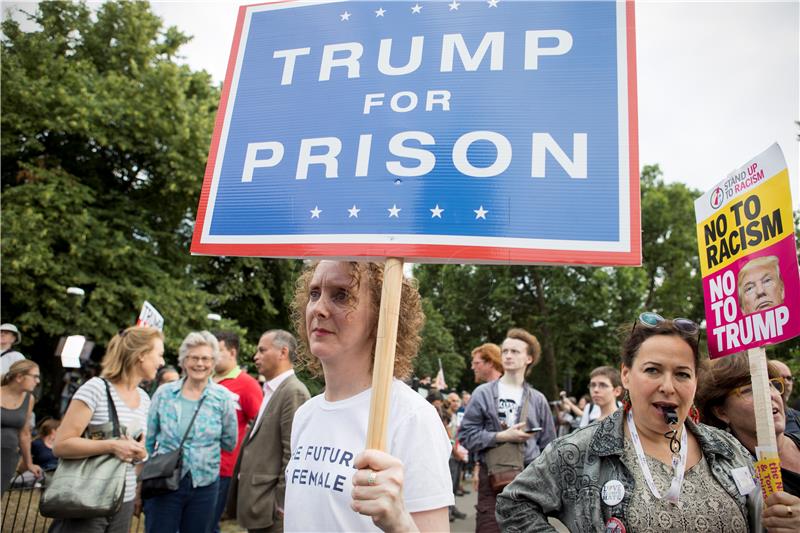 BRITAIN US TRUMP VISIT PROTEST