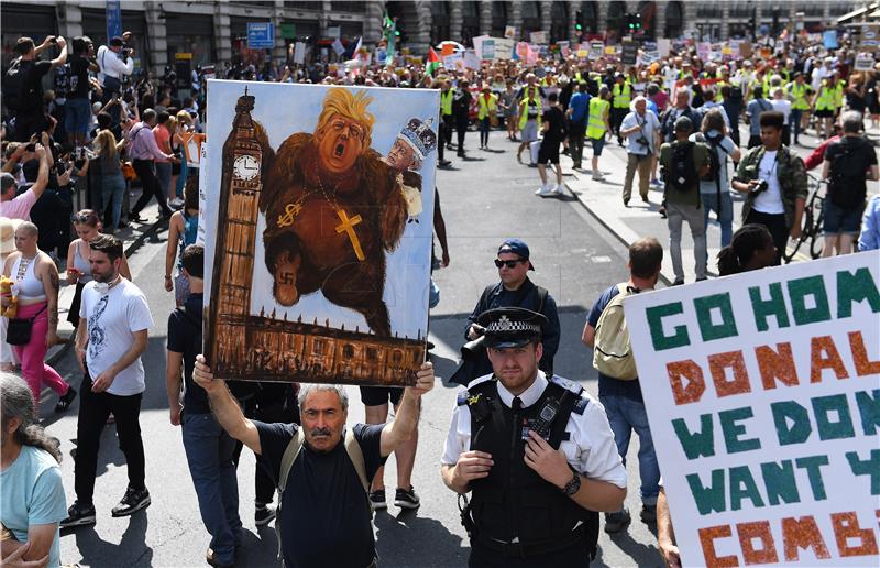 BRITAIN USA DIPLOMACY PROTEST