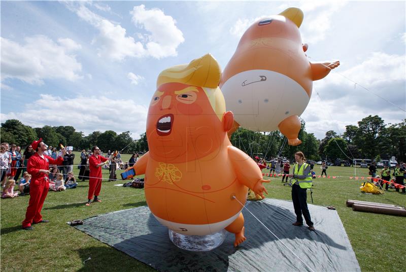 BRITAIN PROTEST SCOTLAND TRUMP VISIT