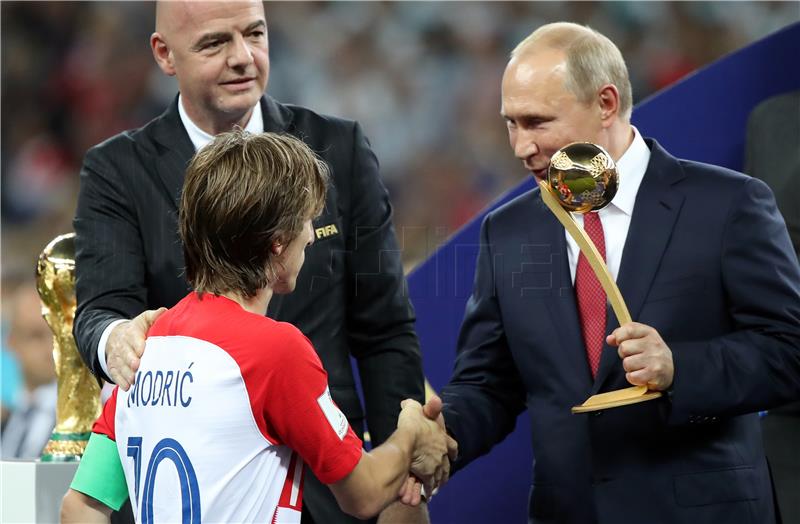 SP Rusija: Modrić najbolji igrač Svjetskog nogometnog prvenstva Rusija 2018