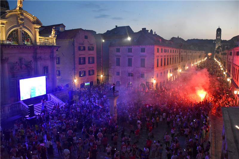 Slavlje u Dubrovniku nakon osvojenog drugog mjesta