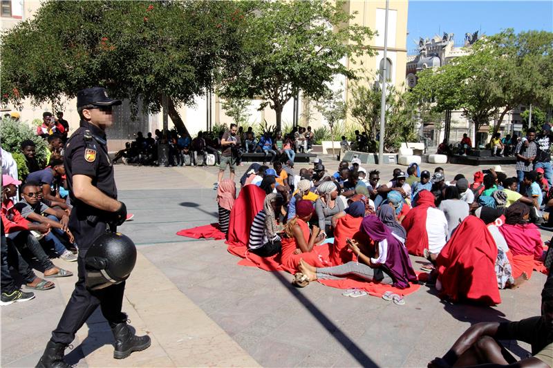 SPAIN MIGRATION MIGRANTS PROTEST