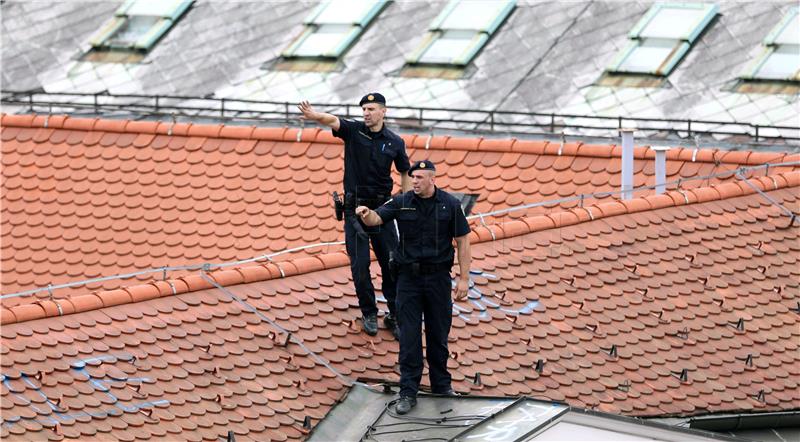 Doček "Vatrenih" na Trgu bana Jelačića