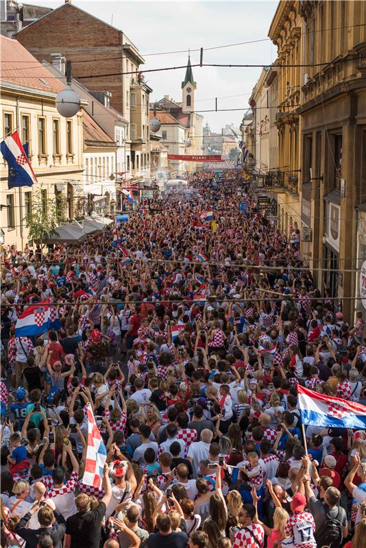 Doček hrvatske nogometne reprezentacije 