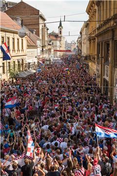 Doček hrvatske nogometne reprezentacije 