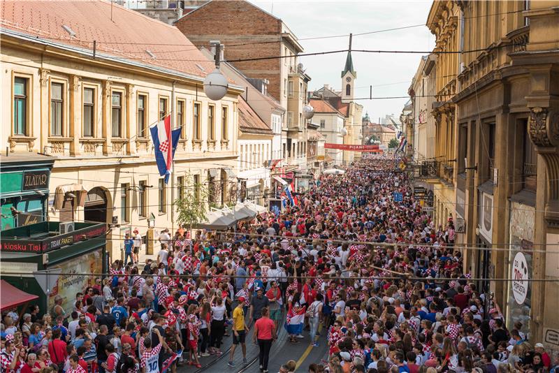 Doček hrvatske nogometne reprezentacije 