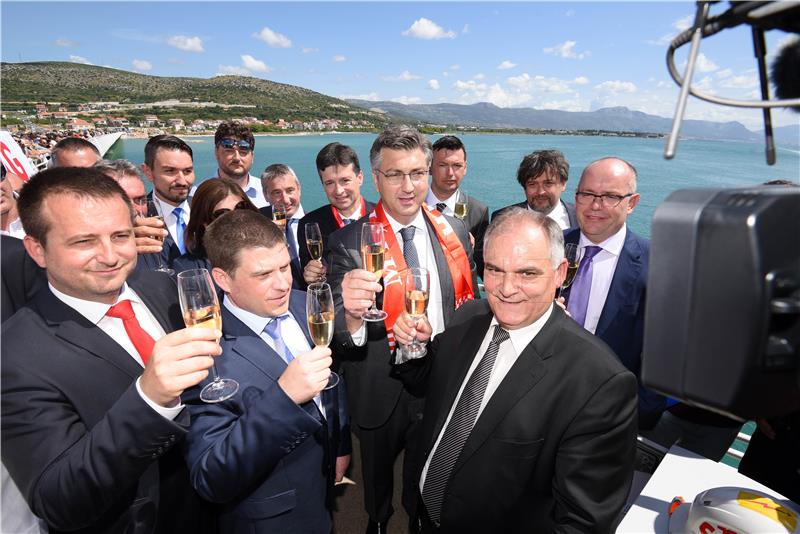 Plenković prisustvovao puštanju u promet Mosta kopno-otok Čiovo