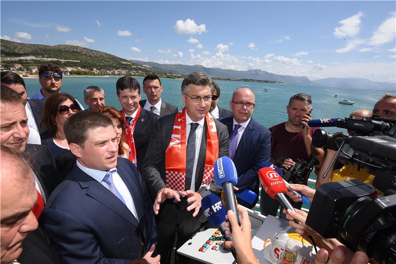 Plenković prisustvovao puštanju u promet Mosta kopno-otok Čiovo