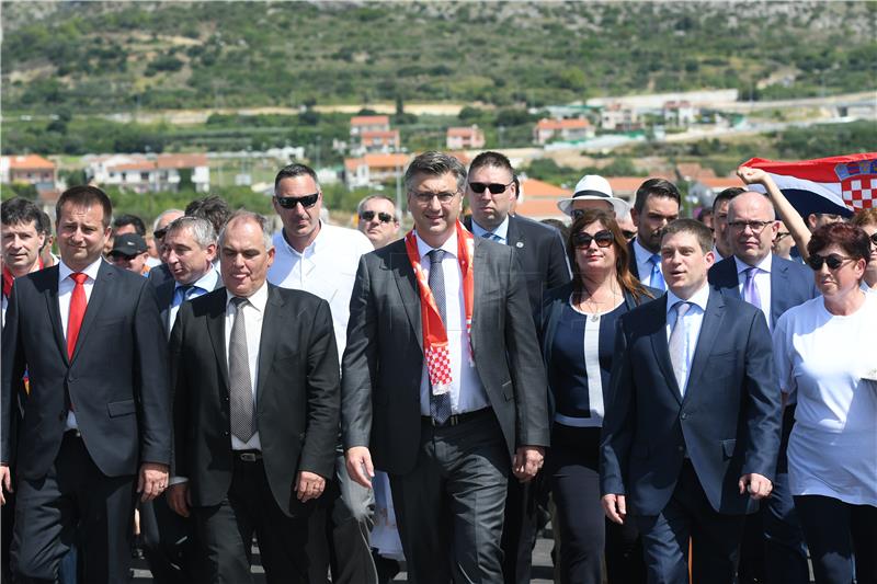 Plenković prisustvovao puštanju u promet Mosta kopno-otok Čiovo