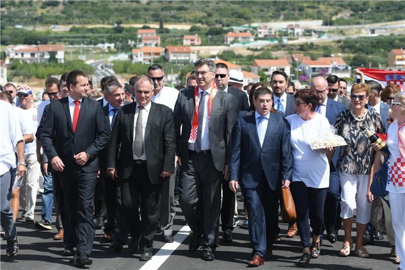 Plenković prisustvovao puštanju u promet Mosta kopno-otok Čiovo