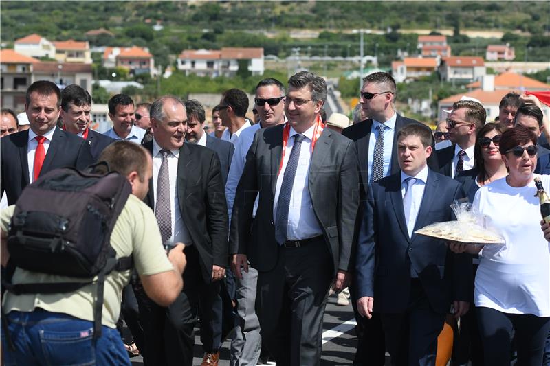 Plenković prisustvovao puštanju u promet Mosta kopno-otok Čiovo