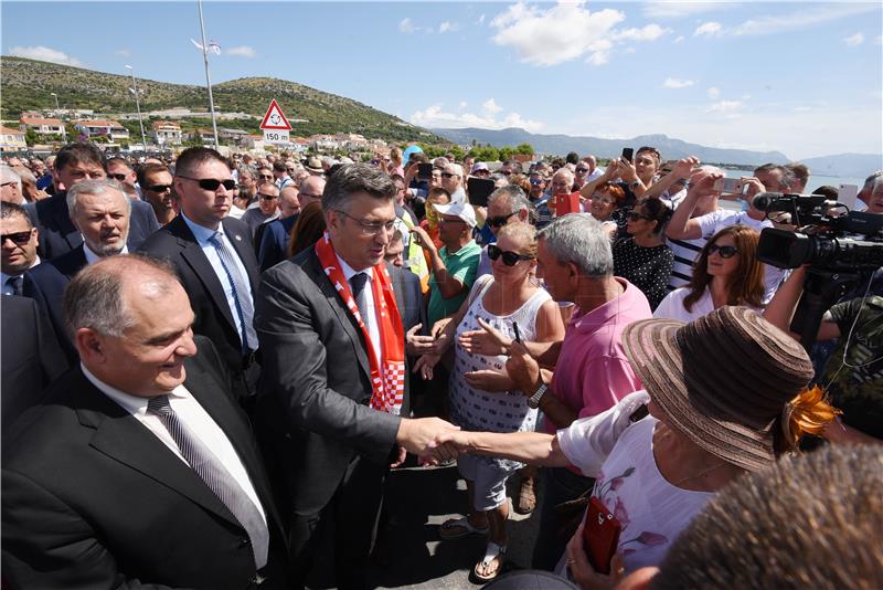 Plenković prisustvovao puštanju u promet Mosta kopno-otok Čiovo