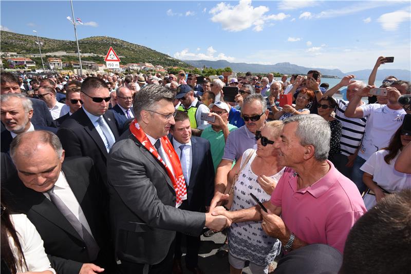 Plenković prisustvovao puštanju u promet Mosta kopno-otok Čiovo