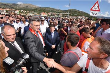 Plenković prisustvovao puštanju u promet Mosta kopno-otok Čiovo