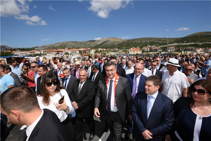 Plenković prisustvovao puštanju u promet Mosta kopno-otok Čiovo