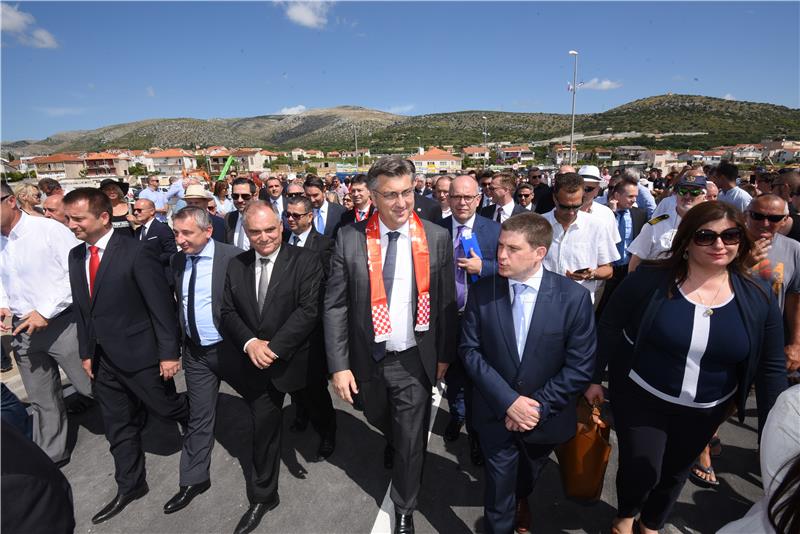 Plenković prisustvovao puštanju u promet Mosta kopno-otok Čiovo