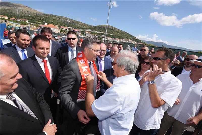 Plenković prisustvovao puštanju u promet Mosta kopno-otok Čiovo