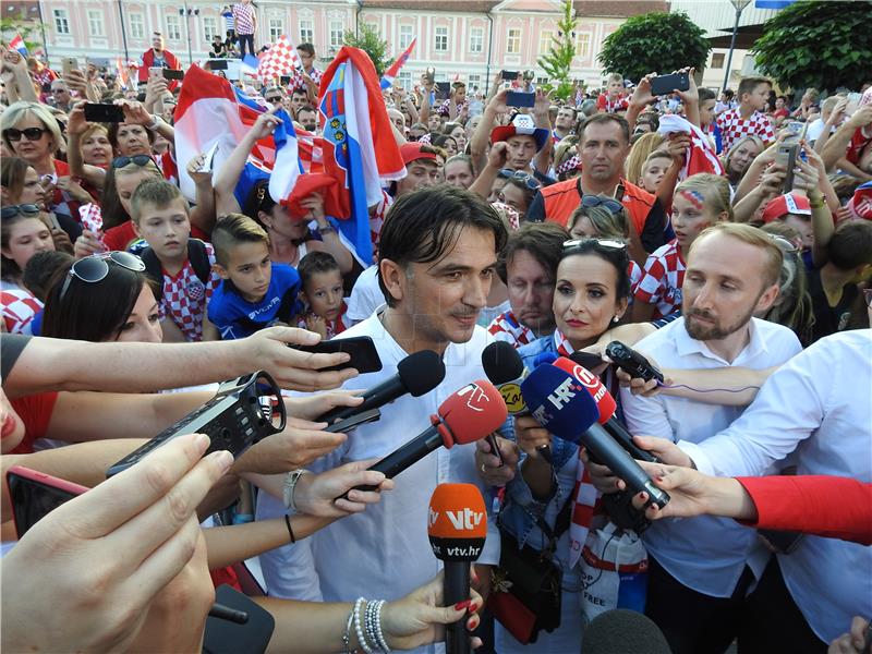 Doček izbornika Zlatka Dalića