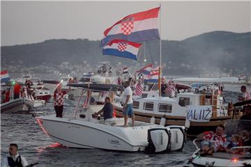 Doček četvorice Vatrenih u Zadru