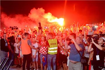 Doček četvorice Vatrenih u Zadru