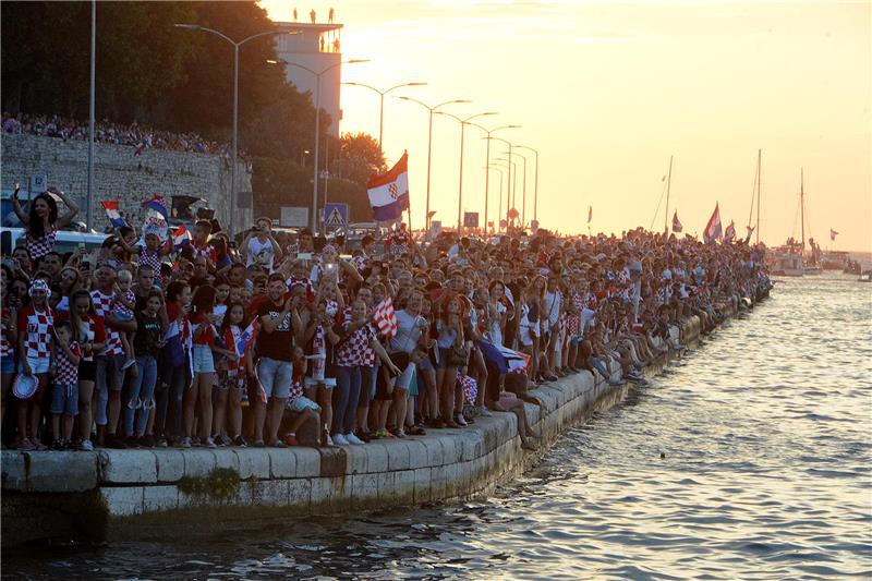 Doček četvorice Vatrenih u Zadru