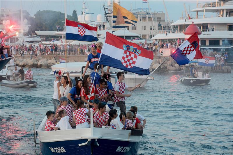 Doček četvorice Vatrenih u Zadru