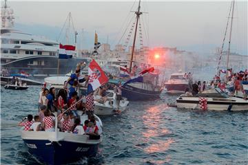 Doček četvorice Vatrenih u Zadru